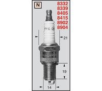 CHAMPION OE087/T10 Bougie d'Allumage Cuivre N6YC