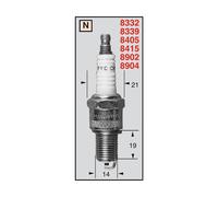 Bougie d'allumage CHAMPION OE018/T10