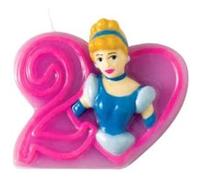 Bougie chiffre 2 Disney Princesses Journey G