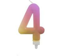 bougie chiffre 4 féerique pastel 9cm - générique 003bbc4 Rose G