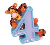 Bougie chiffre 4 Tigrou
