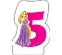 Bougie chiffre 5 Disney Princesses Journey G