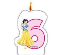 Bougie chiffre anniversaire Disney Princess rose G