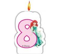 Bougie chiffre anniversaire Disney Princess rose G