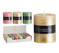 bougie cire pilier cylindrique 4x5cm - modèle aléatoire - générique acc703580