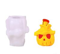 Bougie citrouille créative en silicone parfaite pour Halloween et fêtes saisonnières (citrouille)