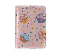 Bougie Coeur Étoile À Pois Détenteur d'un Passeport Titulaire Etui en Cuir Véritable Couverture de Passeport pour Voyage Hommes Femmes