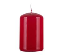Bougie colonne brillante standard DONAU HOME/Bougie à la paraffine / 50 x 80 mm/Rouge/Décoration/Durée de combustion : 30 heures / 1 pièce
