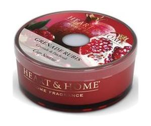 Bougie cup heart and home grenade rubis ROUGE G