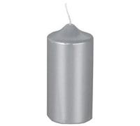 Bougie cylindrique de Noel, argent