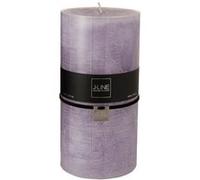 Bougie Cylindrique Déco "Junina" 20cm Lavande G