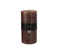 Bougie Cylindrique Déco Junina 20cm Marron