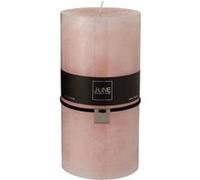 Bougie Cylindrique Déco Junina 20cm Rose Poudré Rose