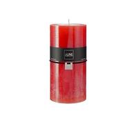Bougie Cylindrique Déco Junina 20cm Rouge Rouge