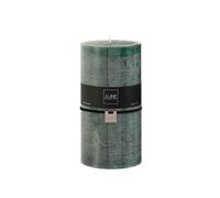 Bougie Cylindrique Déco Junina 20cm Vert Foncé Vert