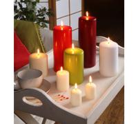 Bougie cylindrique, diamètre: 60 mm, crème