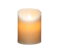 bougie cylindrique led 14.5cm blanc cassé - jja 148103a