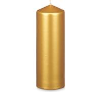 Bougie cylindrique LUNAR, or, Ø 7 cm