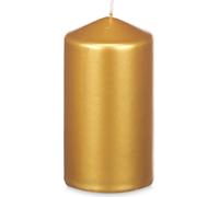 Bougie cylindrique LUNAR, or, Ø 7 cm