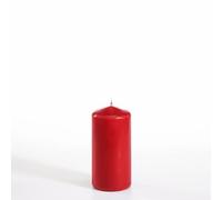Bougie cylindrique - PAP STAR - Ø 50 mm - Hauteur 100 mm - Couleur rouge - Objets décoratifs