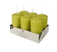 Bougie cylindrique - PAP STAR - Ø 60 x 115 mm - Couleur kiwi (vert) - Cylindrique