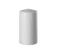 Bougie cylindrique Safe Candle, hauteur : 120 mm, diamètre : 60 mm, durée de combustion : env. 45 heures (gris argenté)