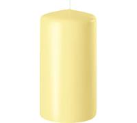 Bougie cylindrique Safe Candle, hauteur : 120 mm, diamètre : 60 mm, durée de combustion : env. 45 heures (jaune pastel)