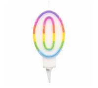 Bougie d anniversaire chiffre 0