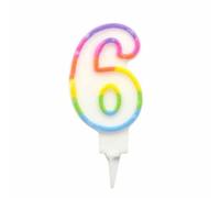 Bougie d anniversaire chiffre 6