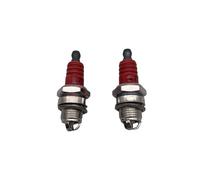 Bougie d'allumage L7T, pièces de Rechange de qualité, Blanc Rouge, adaptées aux tronçonneuses à gaz et Brosse CU motosierra Essence, 1/2/5 pièces(2PCS-Red)