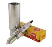 Bougie d'allumage NGK DPR8EA-9 avec douille de clé à bougie magnétique