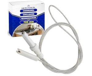 Bougie D'allumage pour Plaque de Cuisson Gaz d'une Longueur 700 mm avec le Code Original C00052951 C00118496 482000022639 pour Whirlpool pour Ariston pour Hotpoint pour Indesit - MONTERAL