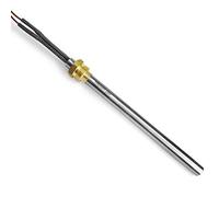 Bougie d'allumage pour poêle à granules - 300 W, 140/150 mm, diamètre 9,9 mm, filetage 3/8 avec cosses - GARANTIE 1 an