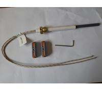 Bougie d'allumage pour poêles à granulés au quartz, 120 mm à 155 mm, réglable 230 V 250 W moins de consommation de bride G-3/8 Température jusqu'à 1300 degrés C°