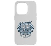 Bougie d'allumage Vintage Motorsports Dieu, Guts et Essence Coque pour iPhone 15 Pro