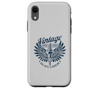 Bougie d'allumage Vintage Motorsports Dieu, Guts et Essence Coque pour iPhone XR