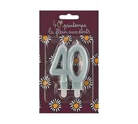 Bougie d'anniversaire 40 Ans La Fleur aux Dents - Derrière la Porte