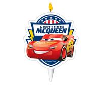 Dekora - Bougies d'Anniversaire Originales, Bougie d'Anniversaire en 2D de Flash McQueen pour Gâteaux d'Enfants - 7,5 cm 346215 Multicolore