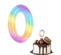 Bougie D'anniversaire Chiffre 0 Couleur Métallique Pour Fête D'anniversaire