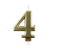 Bougie d'anniversaire chiffre or CLAIREFONTAINE au choix 4