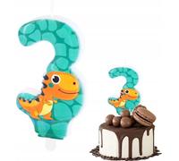 Bougie D'anniversaire Dinosaure Dino Digit 3 Vert Pour Fête D'anniversaire