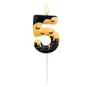 Bougie d'Anniversaire en Forme de Chauve-Souris, Bougie d'Anniversaire Sur le Thème des Héros Gâteau Chauve-Souris pour Garçons et Filles Halloween Fête sur Le Thème du Dessin Animé (Numéro 5)