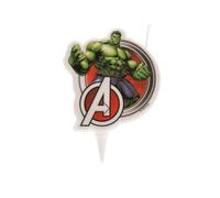 Bougie d'anniversaire Hulk Avengers 7,5 cm