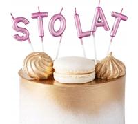 Bougie D'anniversaire Lettres De Cent Ans Rose Fête D'anniversaire