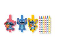 Bougie d'anniversaire Lilo et Stitch Ange, lot de 9 bougies ( PNN97563)