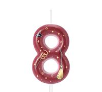 Bougie d'Anniversaire Magique Magicien, Bougie Anniversaire Numéro Décoration de Gâteau Fournitures de Fête Magicien Magique pour Garçons Filles Cadeaux Fête (8)