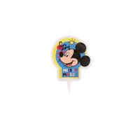 Bougie d'anniversaire - Mickey Mouse - Multicolore - Bleu - Enfant