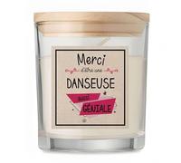 Bougie Danseuse Merci Géniale | Candle | Idée Cadeau Interprète en danse Original Travail Départ Collègue Retraite Anniversaire Noël
