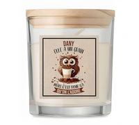 Bougie Dany Chouette Grain | Candle | Idée Cadeau Anniversaire Famille Travail Départ Collègue Retraite Noël