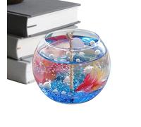 Bougie d'aquarium - 8,8 x 7 cm - Cire parfumée à bulles sur le thème de la mer, bougie d'aromathérapie longue durée | Sans bougie parfumée pour aquarium pour femme, détente à la maison, bureau